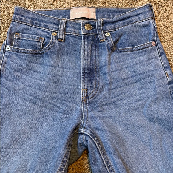 EVERLANE High-Rise Ankle Jeans in Medium Blue Wash High-Waisted Denim Size 24 - Picture 6 of 12